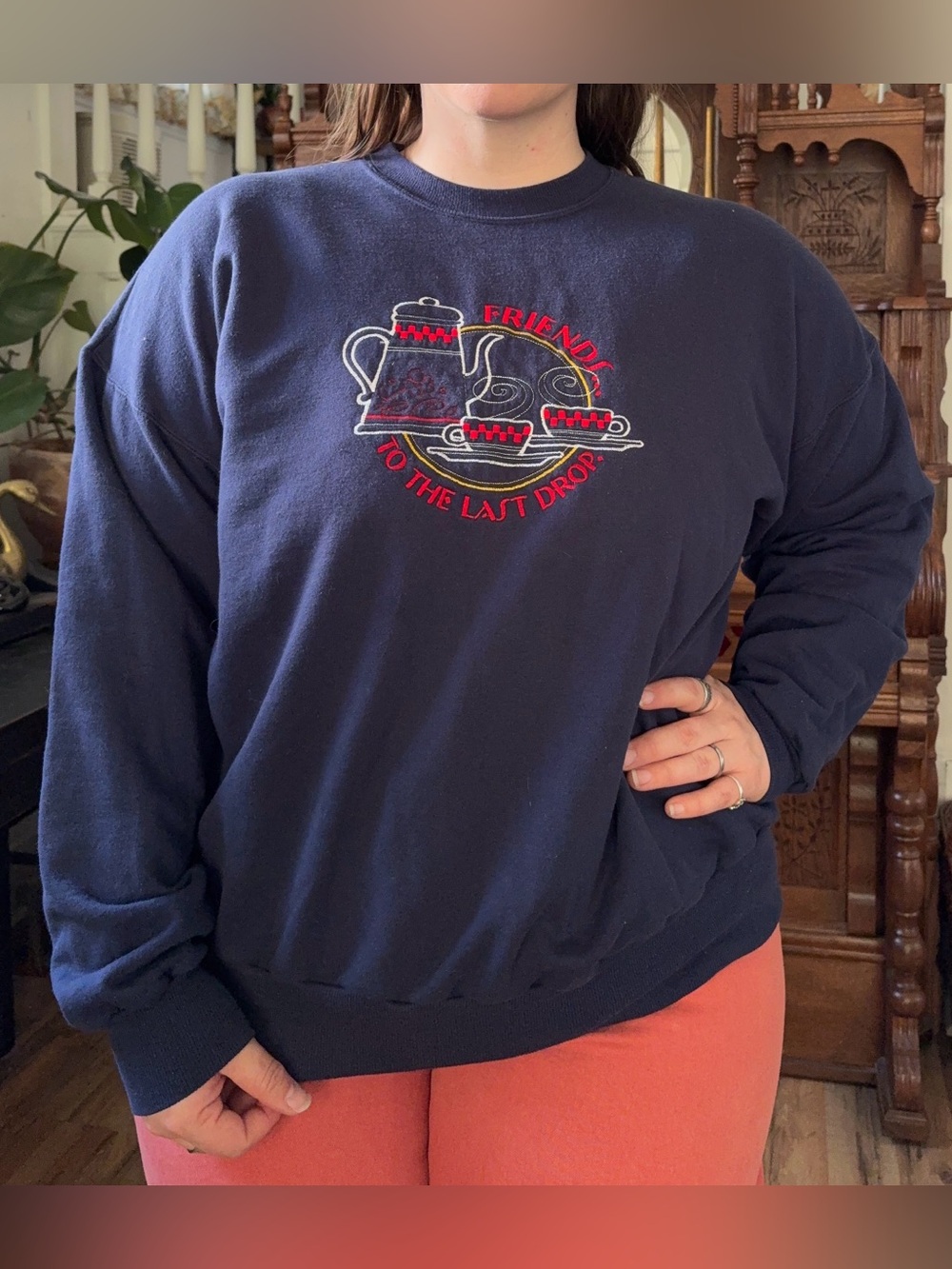 Vintage retro pullover crewneck sweater